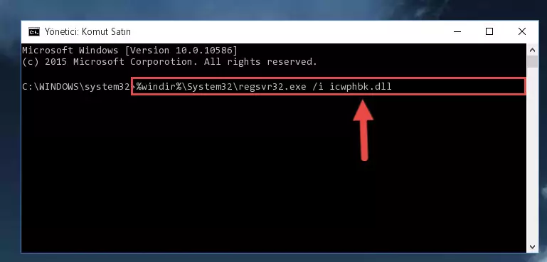 Icwphbk.dll dosyasının Windows Kayıt Defterindeki sorunlu kaydını silme