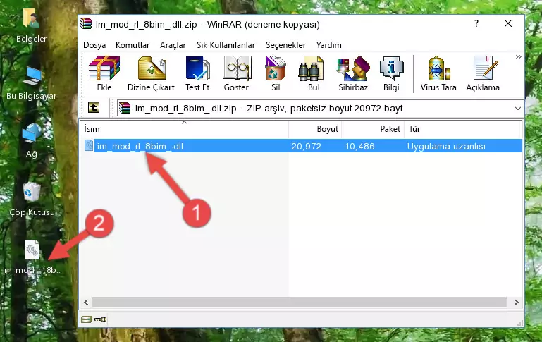 Im_mod_rl_8bim_.dll kütüphanesini uygulamanın ana klasörüne kopyalama