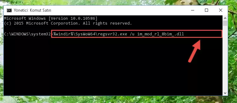 Im_mod_rl_8bim_.dll kütüphanesi için Regedit (Windows Kayıt Defteri) üzerinde temiz kayıt oluşturma