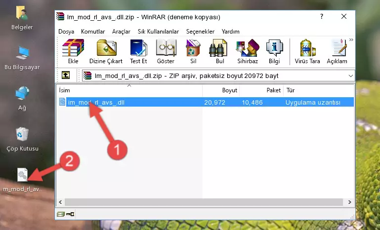 Uygulama ana klasörüne Im_mod_rl_avs_.dll dosyasını yapıştırma