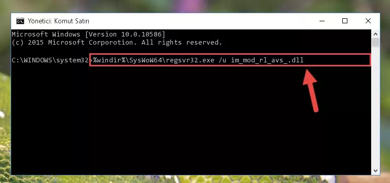 Im_mod_rl_avs_.dll kütüphanesi için yeni kayıt oluşturma