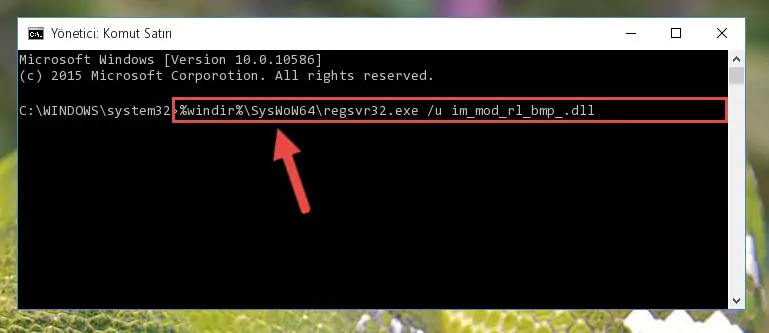 Im_mod_rl_bmp_.dll kütüphanesi için temiz kayıt oluşturma (64 Bit için)