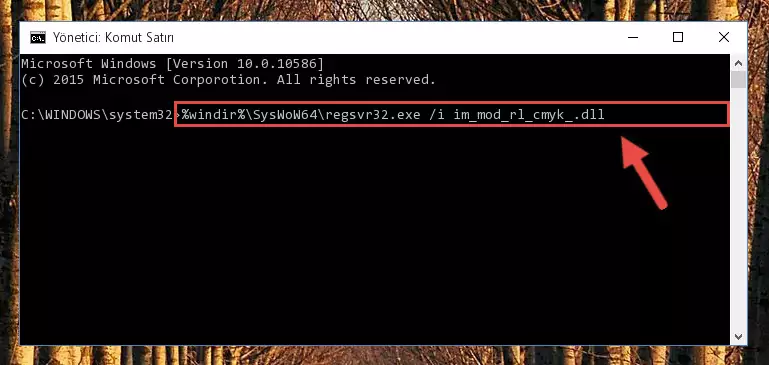 Im_mod_rl_cmyk_.dll kütüphanesinin bozuk kaydını Kayıt Defterinden kaldırma (64 Bit için)