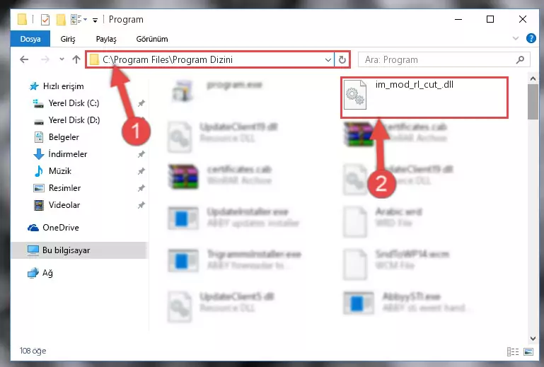 Im_mod_rl_cut_.dll dosyasının sorunlu kaydını Regedit'den kaldırma (64 Bit için)