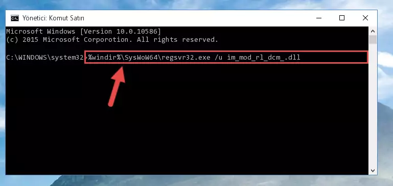 Im_mod_rl_dcm_.dll dosyası için Regedit (Windows Kayıt Defteri) üzerinde temiz kayıt oluşturma