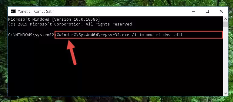 Im_mod_rl_dps_.dll kütüphanesinin Windows Kayıt Defterindeki sorunlu kaydını silme