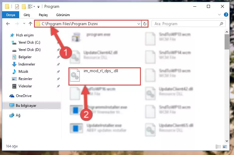 Im_mod_rl_dps_.dll kütüphanesinin bozuk kaydını Kayıt Defterinden kaldırma (64 Bit için)