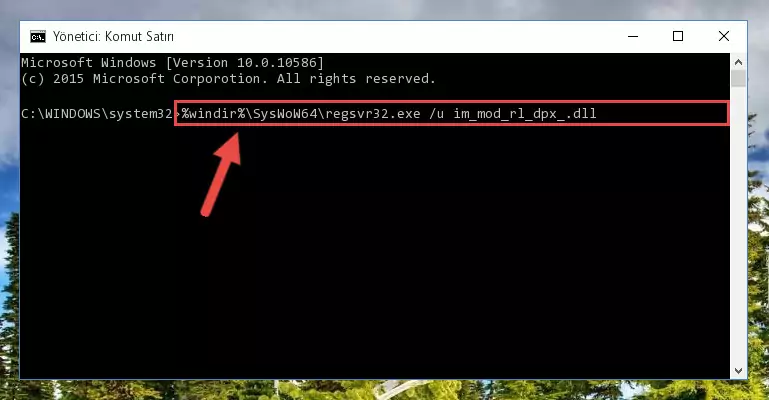 Im_mod_rl_dpx_.dll kütüphanesi için yeni kayıt oluşturma