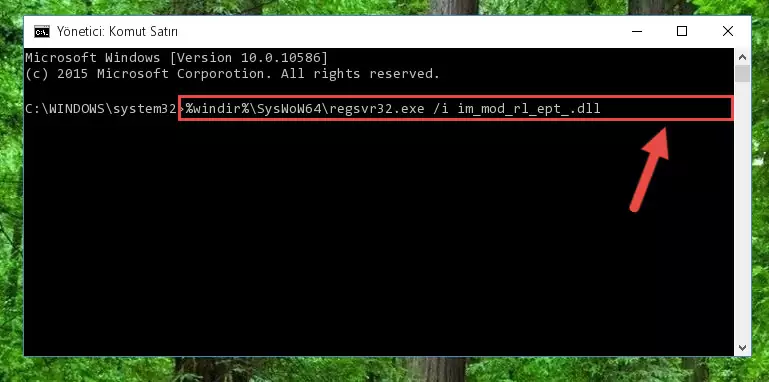 Im_mod_rl_ept_.dll kütüphanesinin Windows Kayıt Defteri üzerindeki sorunlu kaydını temizleme