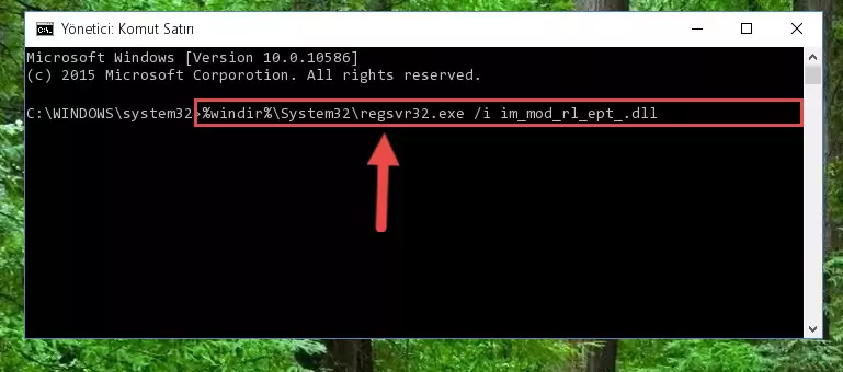 Im_mod_rl_ept_.dll kütüphanesi için temiz kayıt oluşturma (64 Bit için)