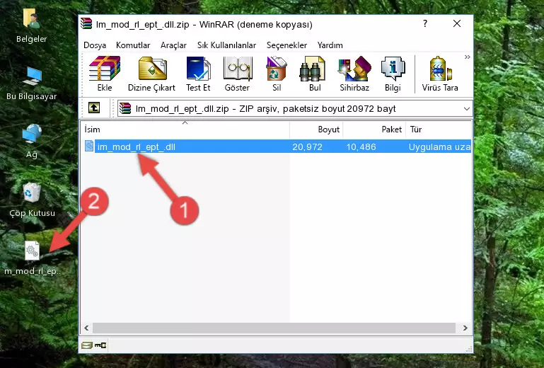 Uygulama ana klasörüne Im_mod_rl_ept_.dll dosyasını yapıştırma
