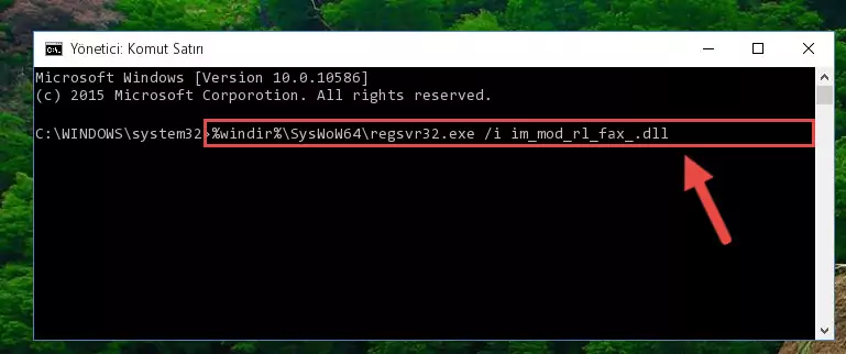 Im_mod_rl_fax_.dll kütüphanesinin Windows Kayıt Defteri üzerindeki sorunlu kaydını temizleme