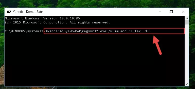 Im_mod_rl_fax_.dll kütüphanesi için yeni kayıt oluşturma