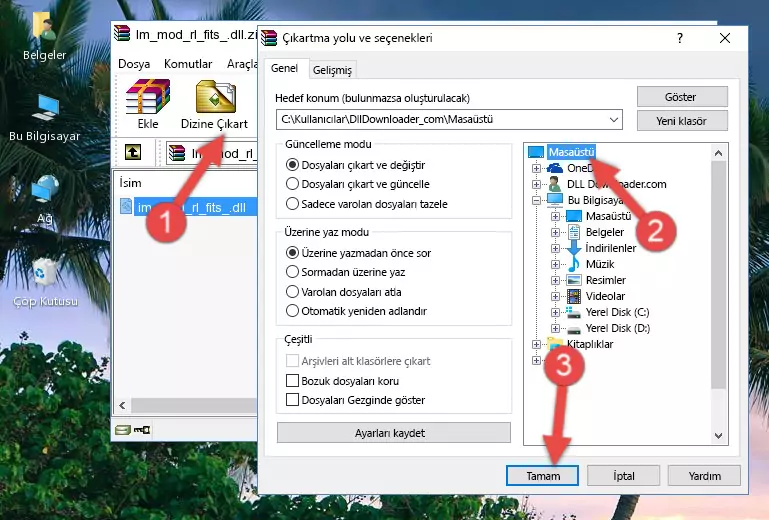 Im_mod_rl_fits_.dll kütüphanesini Windows/System32 klasörüne kopyalama