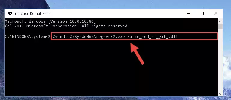 Im_mod_rl_gif_.dll kütüphanesi için Windows Kayıt Defterinde yeni kayıt oluşturma
