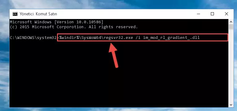 Im_mod_rl_gradient_.dll dosyasının sorunlu kaydını Regedit'den kaldırma (64 Bit için)