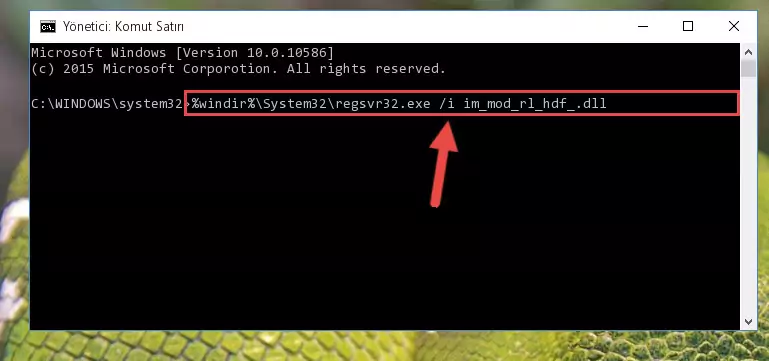 Im_mod_rl_hdf_.dll kütüphanesinin Windows Kayıt Defterindeki sorunlu kaydını silme