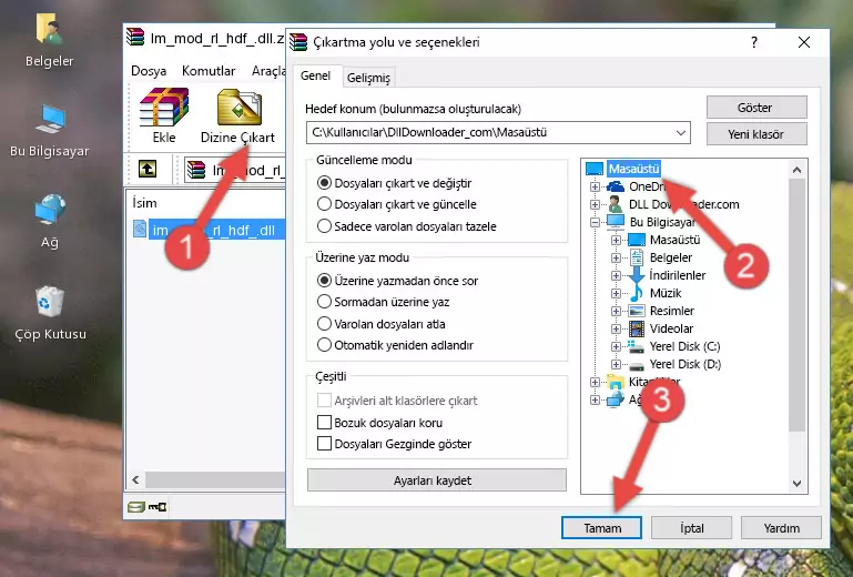 Im_mod_rl_hdf_.dll kütüphanesini Windows/System32 klasörüne yapıştırma