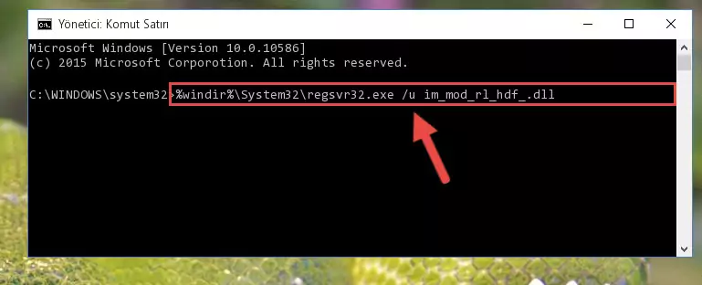 Im_mod_rl_hdf_.dll kütüphanesi için Windows Kayıt Defterinde yeni kayıt oluşturma