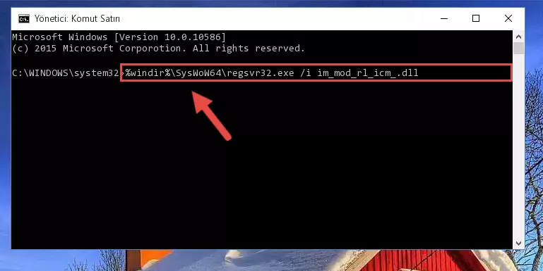 Im_mod_rl_icm_.dll kütüphanesinin bozuk kaydını Kayıt Defterinden kaldırma (64 Bit için)