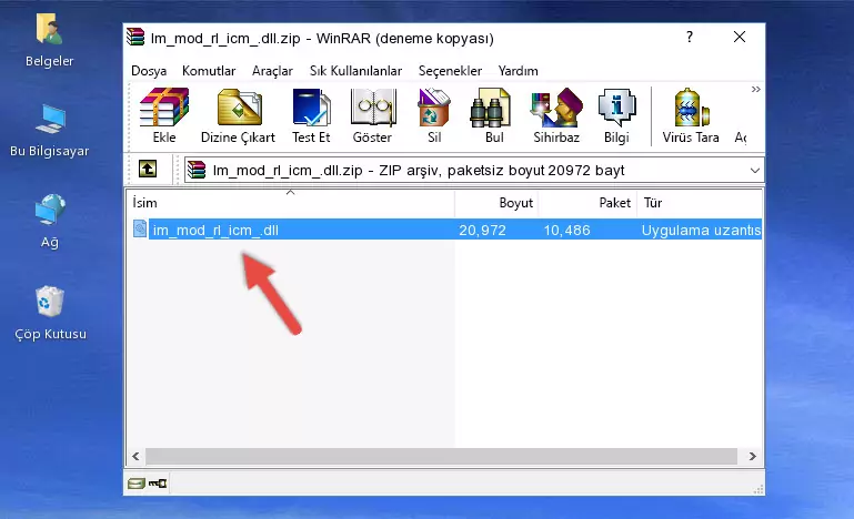 Im_mod_rl_icm_.dll kütüphanesini uygulamanın ana klasörüne kopyalama