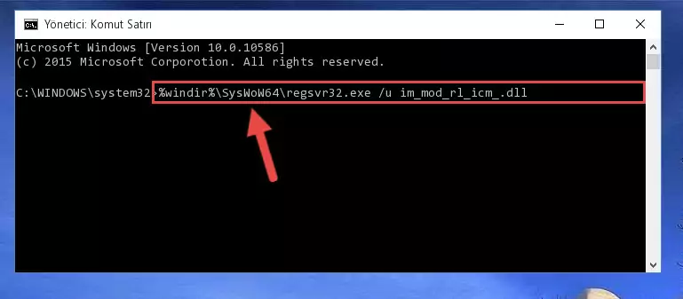 Im_mod_rl_icm_.dll kütüphanesi için temiz kayıt oluşturma (64 Bit için)