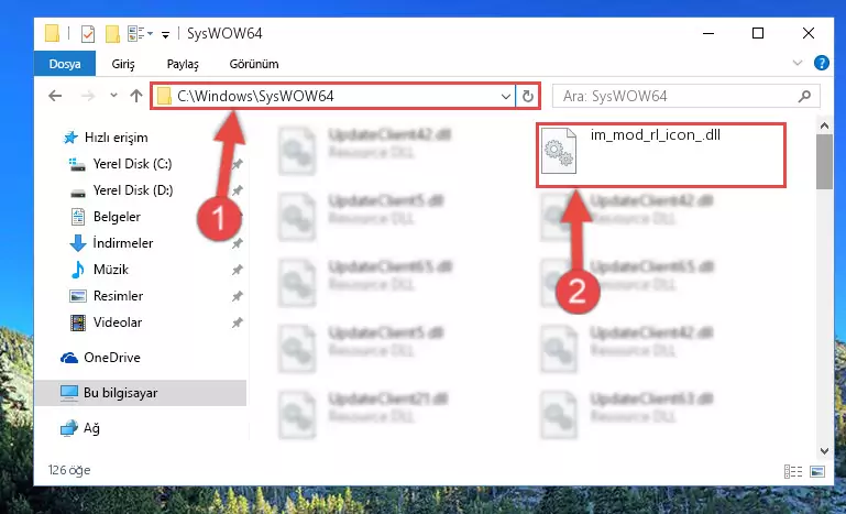 Im_mod_rl_icon_.dll dosyasını masaüstüne çıkarma