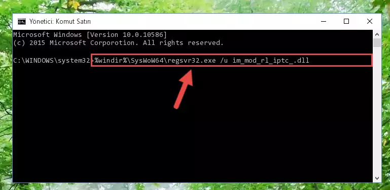 Im_mod_rl_iptc_.dll dosyası için yeni kayıt oluşturma