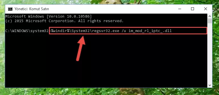 Im_mod_rl_iptc_.dll dosyasını dışarı çıkarma