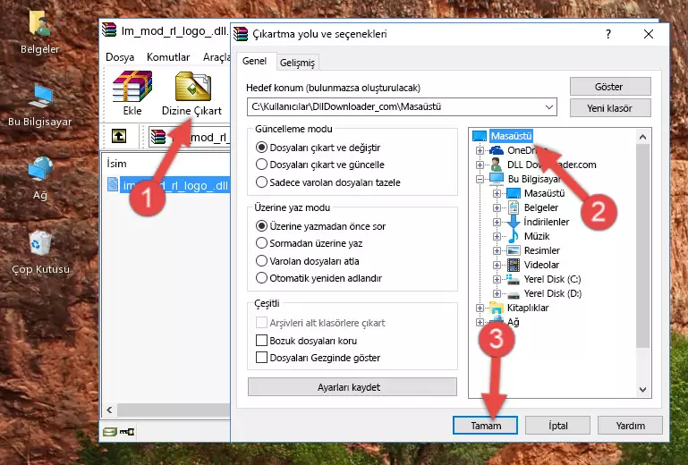 Im_mod_rl_logo_.dll dosyasını Windows/System32 dizinine kopyalama
