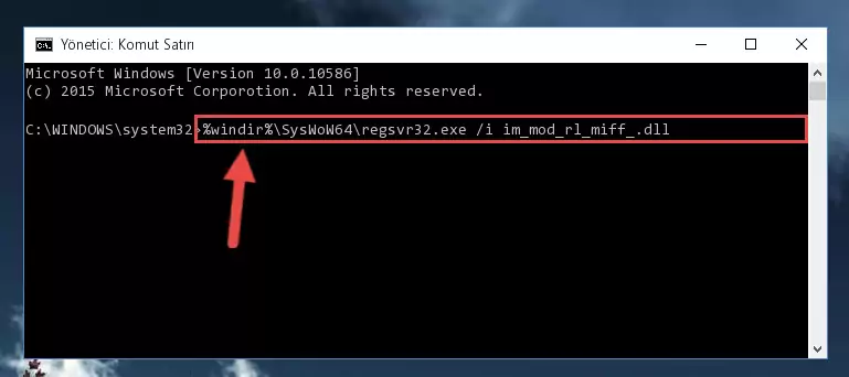 Im_mod_rl_miff_.dll kütüphanesinin Windows Kayıt Defterindeki sorunlu kaydını silme