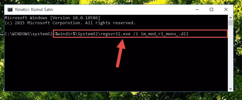 Im_mod_rl_mono_.dll kütüphanesini sisteme tekrar kaydetme (64 Bit için)