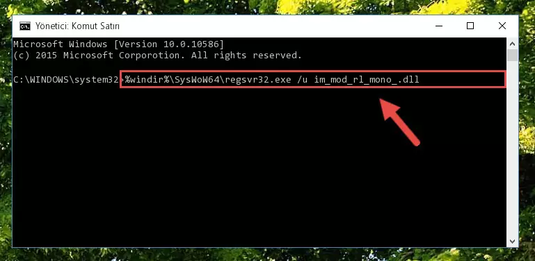 Im_mod_rl_mono_.dll kütüphanesi için yeni kayıt oluşturma