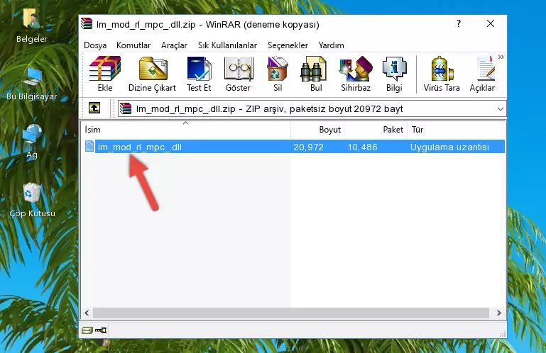Uygulama ana klasörüne Im_mod_rl_mpc_.dll dosyasını yapıştırma