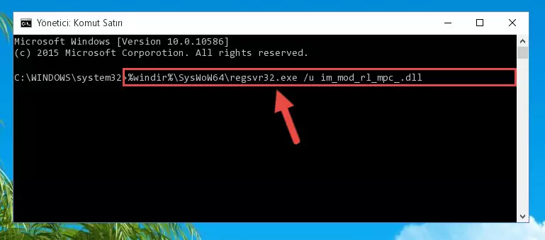 Im_mod_rl_mpc_.dll kütüphanesi için temiz kayıt yaratma (64 Bit için)