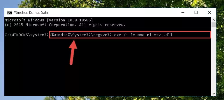 Im_mod_rl_mtv_.dll kütüphanesini sisteme tekrar kaydetme (64 Bit için)