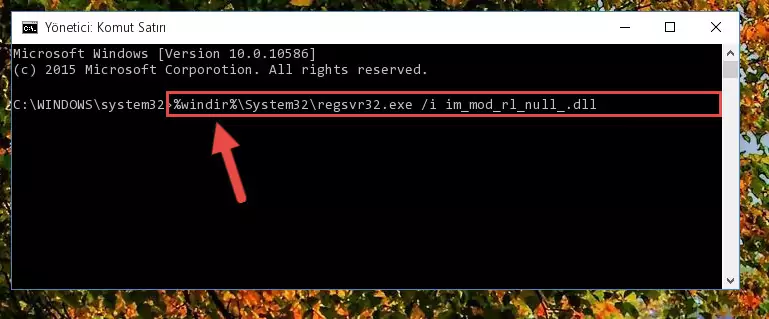 Im_mod_rl_null_.dll dosyasının Windows Kayıt Defteri üzerindeki sorunlu kaydını temizleme