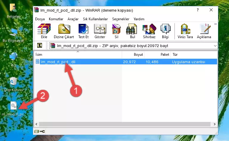 Im_mod_rl_pcd_.dll kütüphanesini uygulamanın ana klasörüne kopyalama