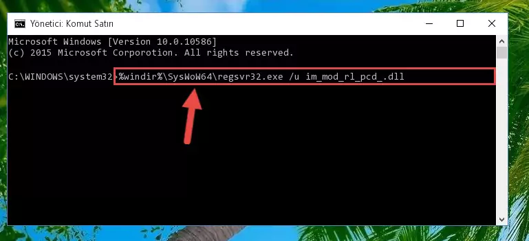 Im_mod_rl_pcd_.dll kütüphanesi için Regedit (Windows Kayıt Defteri) üzerinde temiz kayıt oluşturma