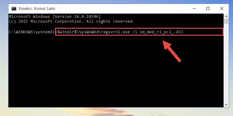 Im_mod_rl_pcl_.dll kütüphanesinin bozuk kaydını Kayıt Defterinden kaldırma (64 Bit için)