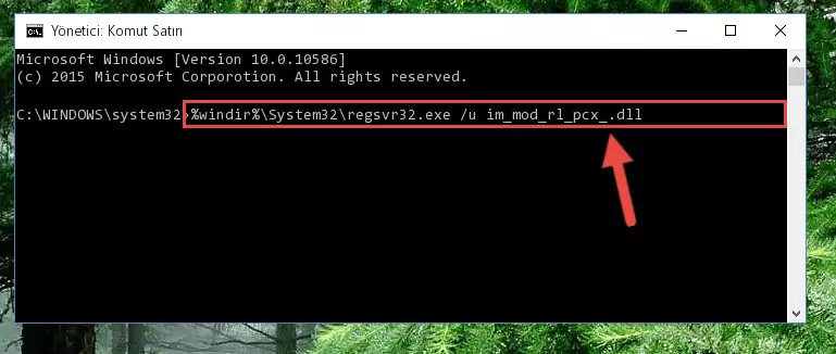 Im_mod_rl_pcx_.dll kütüphanesini dışarı çıkarma