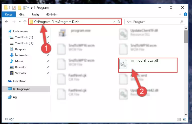 Im_mod_rl_pcx_.dll kütüphanesinin hasarlı kaydını sistemden kaldırma (64 Bit için)
