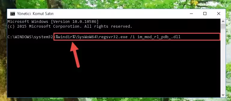 Im_mod_rl_pdb_.dll dosyasının bozuk kaydını Kayıt Defterinden kaldırma (64 Bit için)