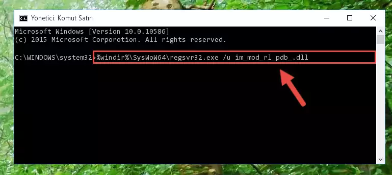 Im_mod_rl_pdb_.dll dosyası için temiz kayıt oluşturma (64 Bit için)