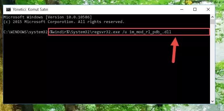 Im_mod_rl_pdb_.dll dosyası için Regedit (Windows Kayıt Defteri) üzerinde temiz kayıt oluşturma