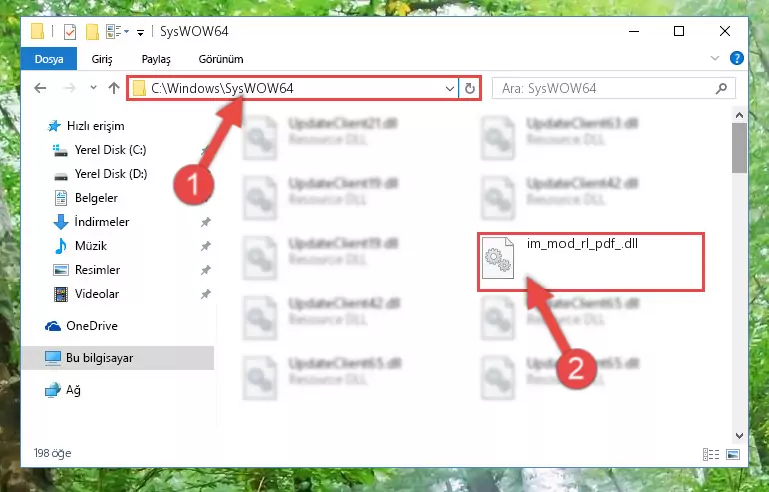 Im_mod_rl_pdf_.dll dosyasını masaüstüne çıkarma