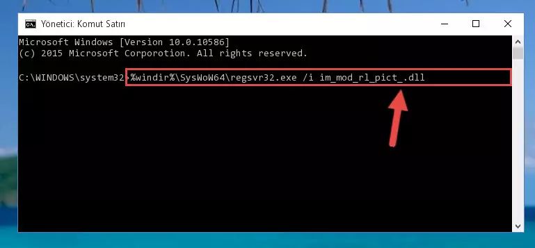 Im_mod_rl_pict_.dll dosyasının Windows Kayıt Defteri üzerindeki sorunlu kaydını temizleme