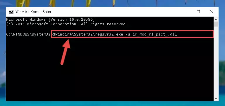 Im_mod_rl_pict_.dll dosyasını .zip dosyası içinden çıkarma