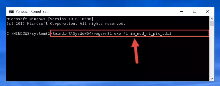 Im_mod_rl_pix_.dll dosyasının bozuk kaydını Windows Kayıt Defterinden kaldırma (64 Bit için)