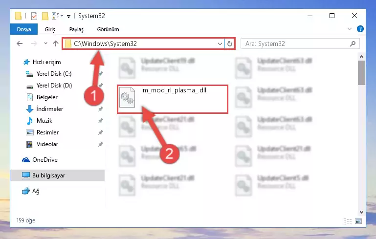 Im_mod_rl_plasma_.dll dosyasını Windows/System32 dizinine kopyalama